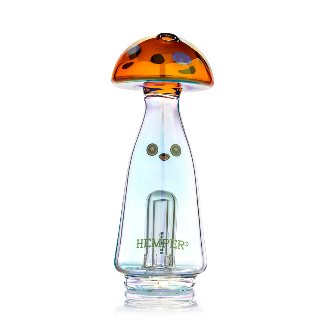Iridescent Shroom Peak Glass Top
