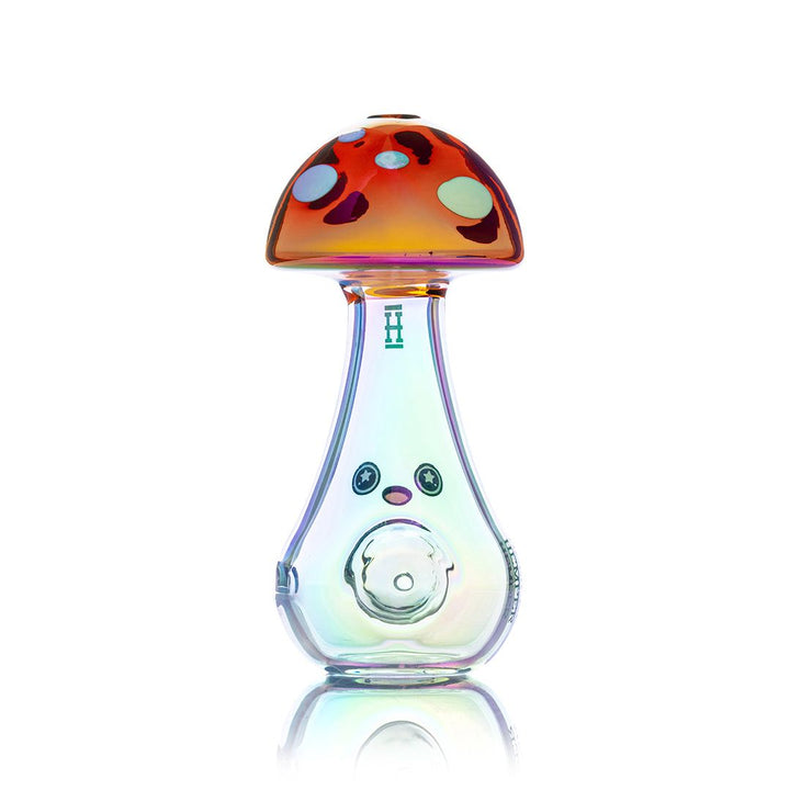 Trippy Shroom Sherlock Glass Pipe
