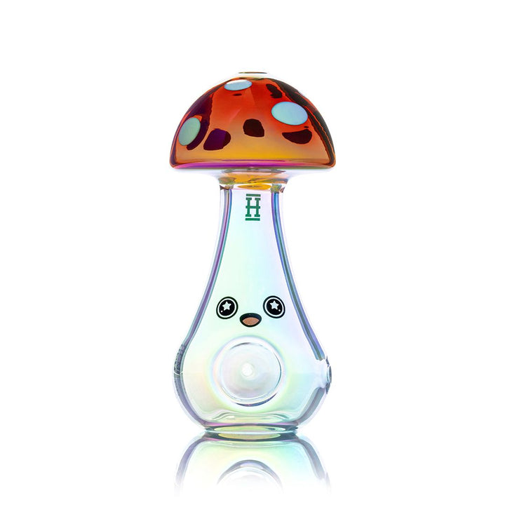 Trippy Shroom Sherlock Glass Pipe