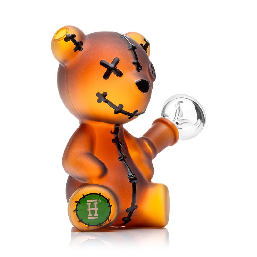 Frosted Teddy Bear Mini Water Pipe