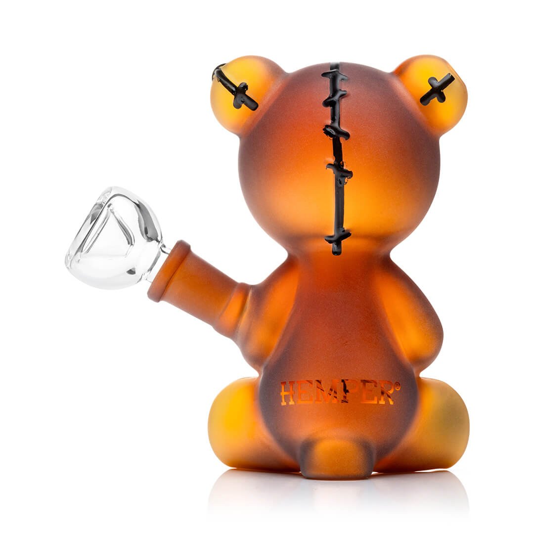 Frosted Teddy Bear Mini Water Pipe