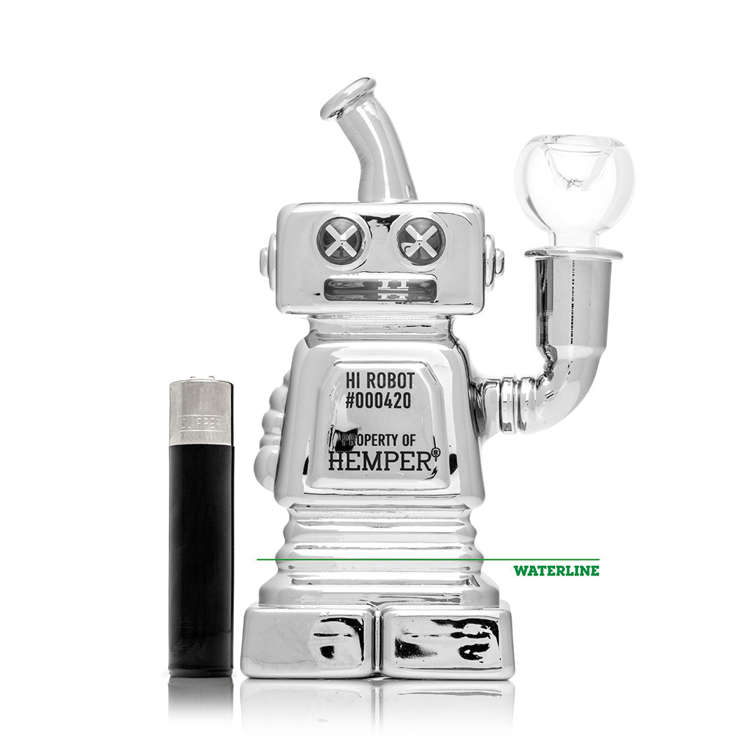 Hi-Robot Glass Water Pipe for Smooth Hits
