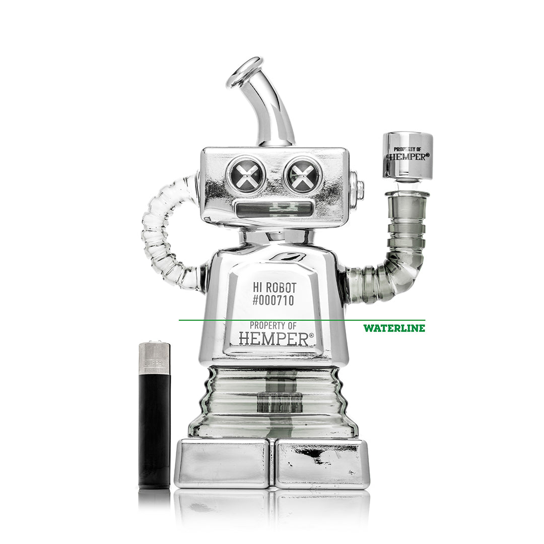 Hi-Robot Glass Water Pipe for Smooth Hits