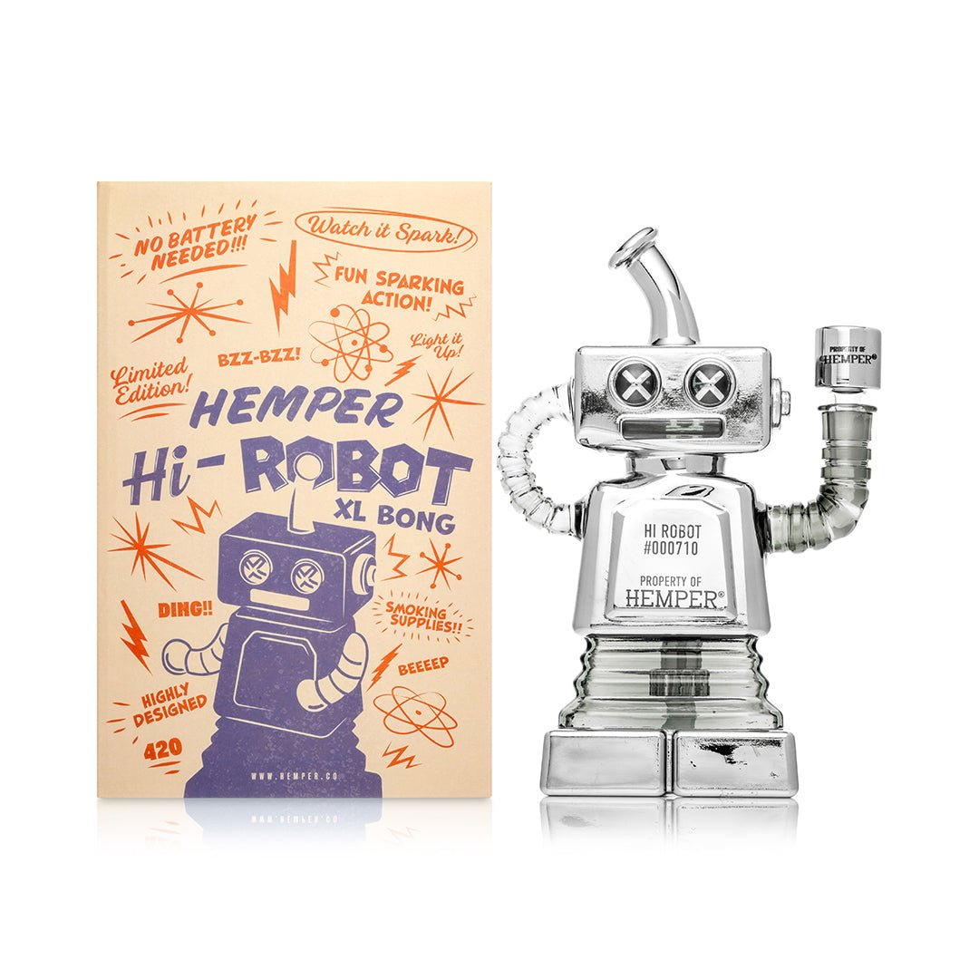 Hi-Robot Glass Water Pipe for Smooth Hits