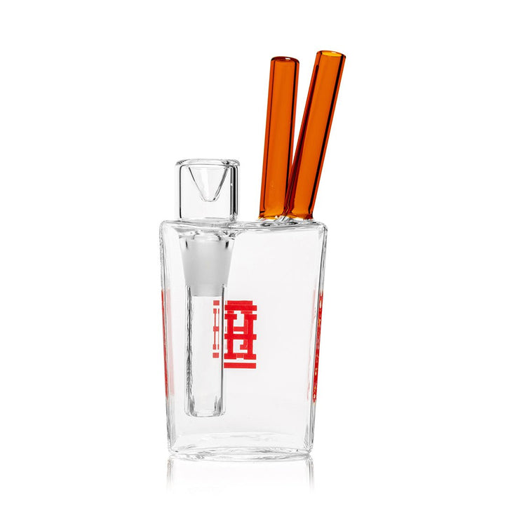 Chinese Takeout Style Glass Water Pipe