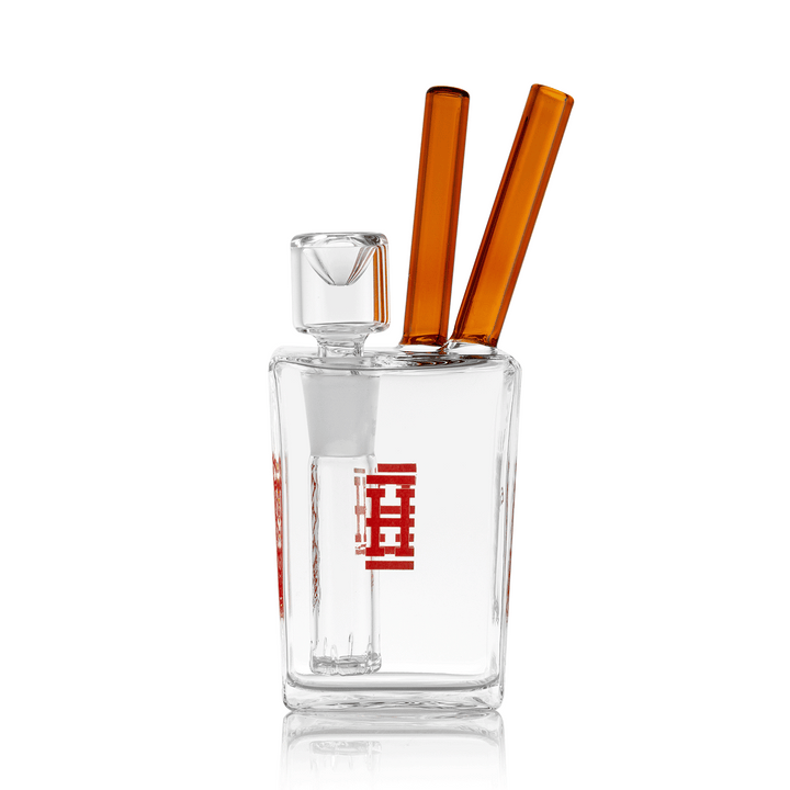Chinese Takeout Style Glass Water Pipe
