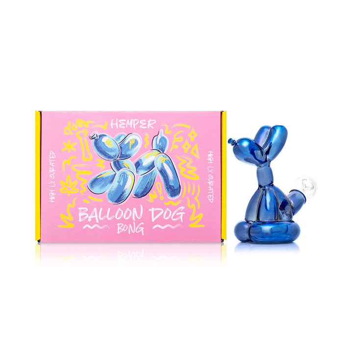 Playful Balloon Dog Glass Water Pipe