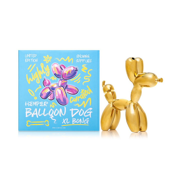 Playful Balloon Dog Glass Water Pipe
