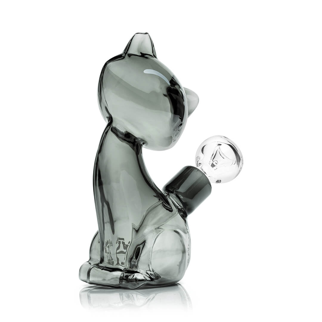 Alley Cat Themed Borosilicate Glass Water Pipe