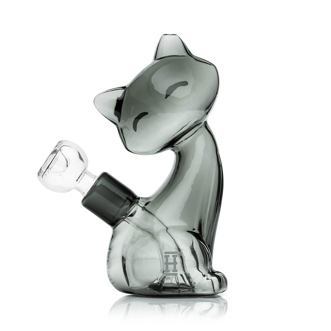 Alley Cat Themed Borosilicate Glass Water Pipe
