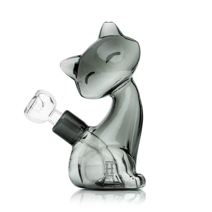 Alley Cat Themed Borosilicate Glass Water Pipe