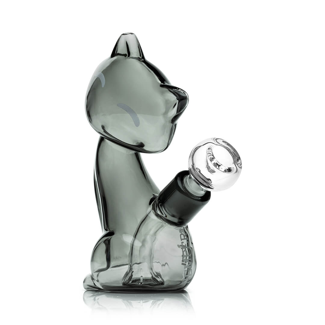 Alley Cat Themed Borosilicate Glass Water Pipe