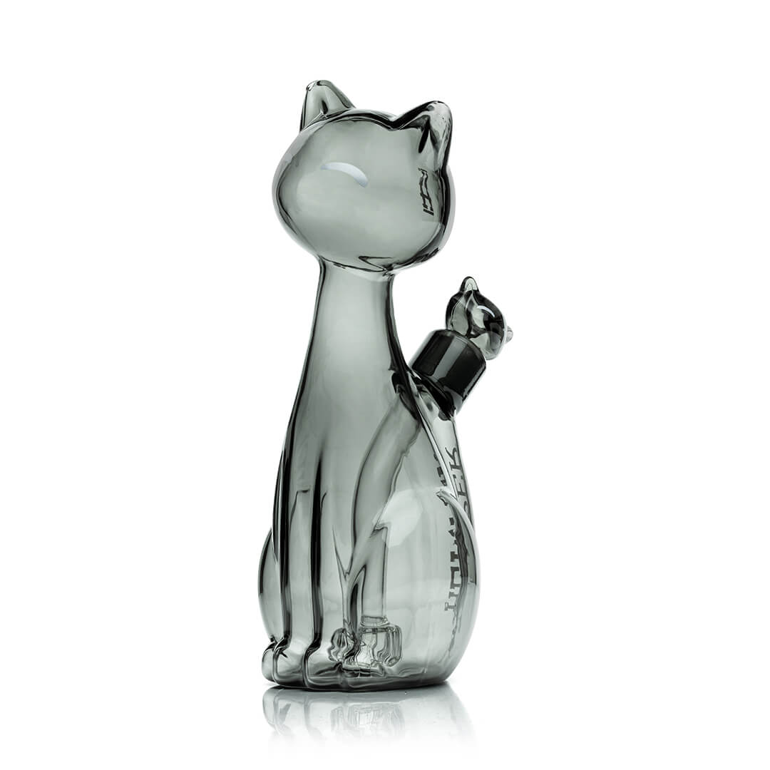 Alley Cat Themed Borosilicate Glass Water Pipe