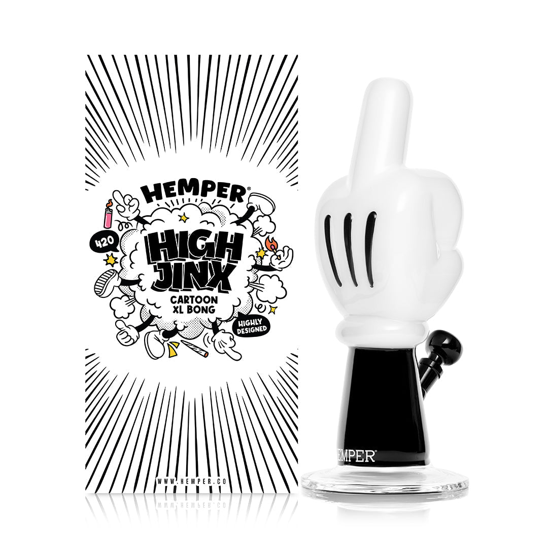 Hemper Cartoon Hand Glass Water Pipe