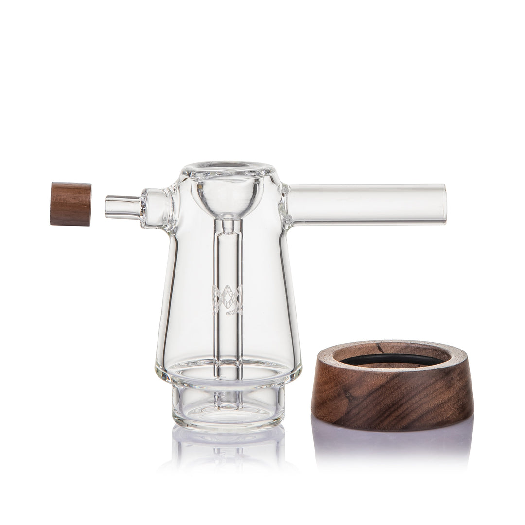 Mesa Dry Herb Bubbler with Wood Accents