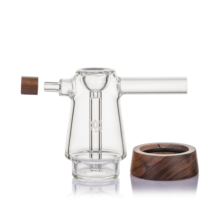 Mesa Dry Herb Bubbler with Wood Accents