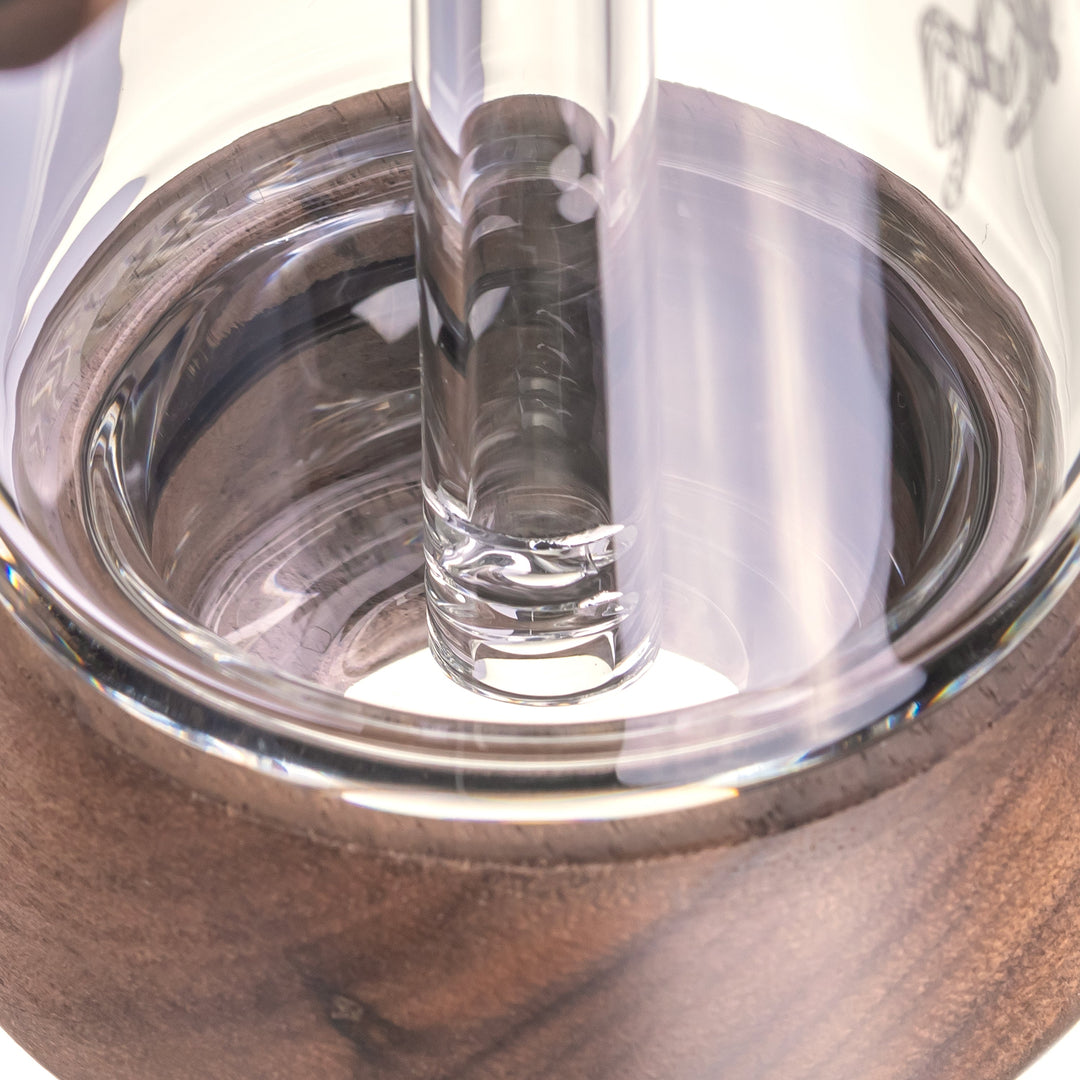 Mesa Dry Herb Bubbler with Wood Accents