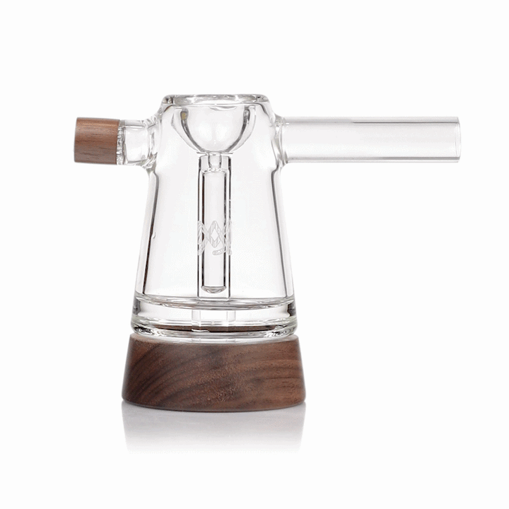 Mesa Dry Herb Bubbler with Wood Accents