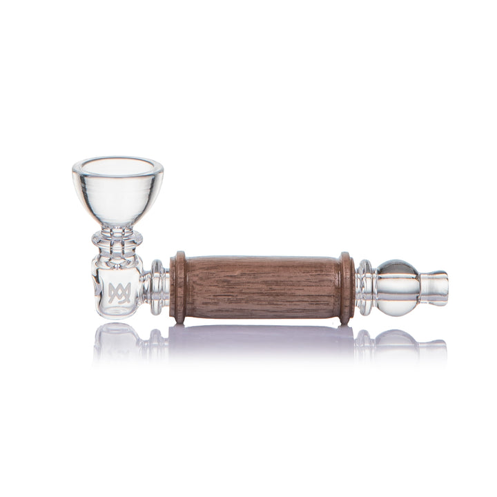 Alpine Creek Glass Hand Pipe with Wood Accents