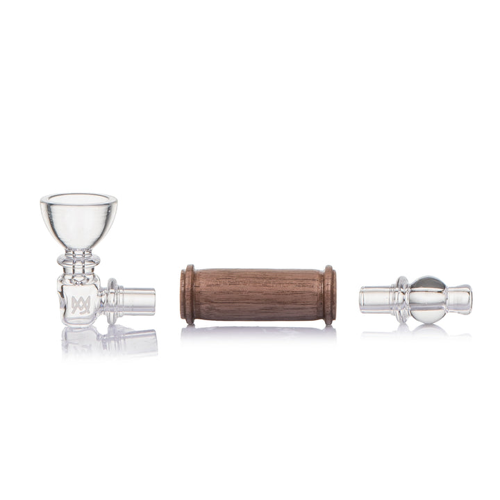 Alpine Creek Glass Hand Pipe with Wood Accents