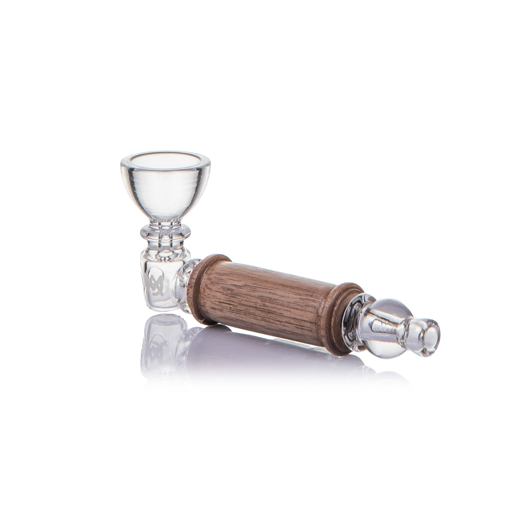 Alpine Creek Glass Hand Pipe with Wood Accents