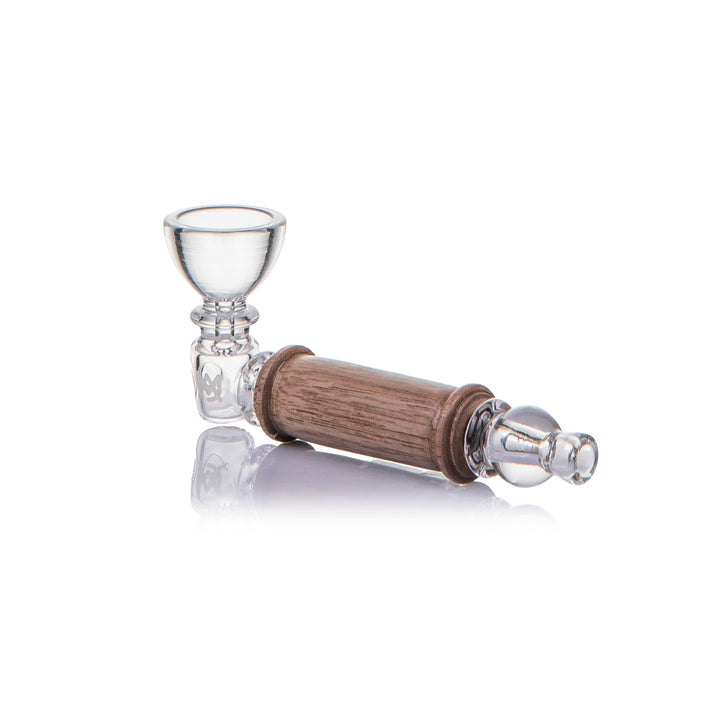 Alpine Creek Glass Hand Pipe with Wood Accents