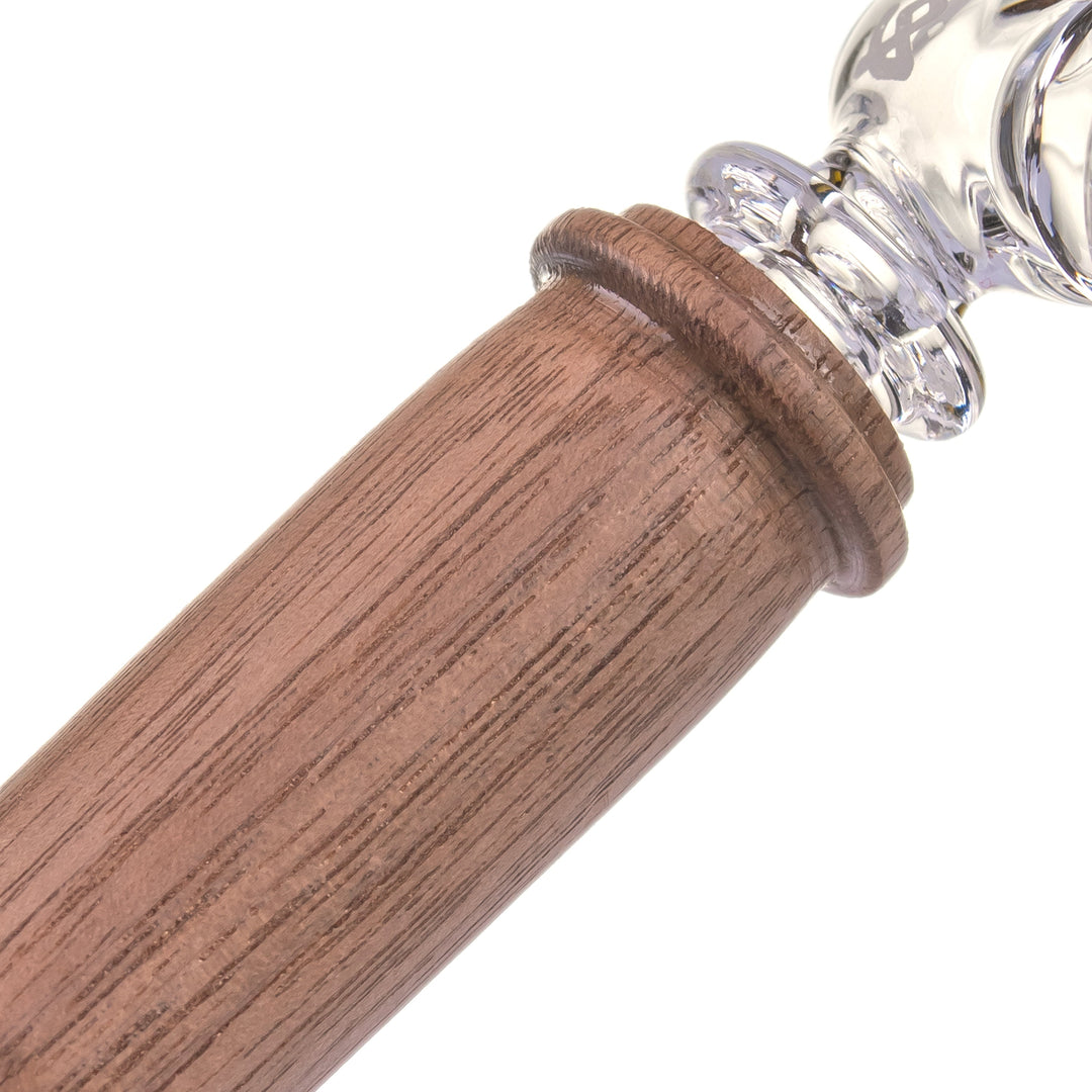 Alpine Creek Glass Hand Pipe with Wood Accents