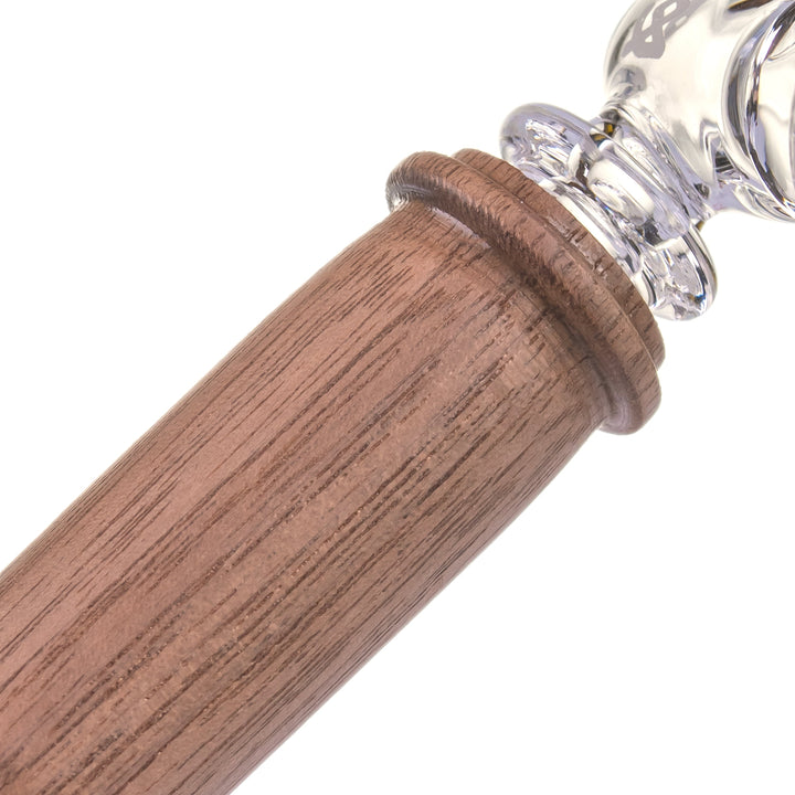 Alpine Creek Glass Hand Pipe with Wood Accents