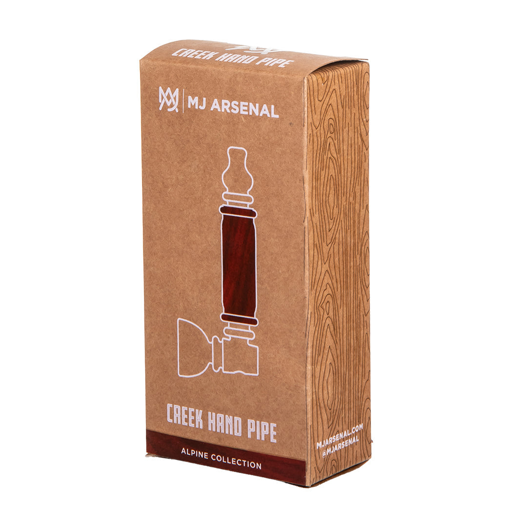 Alpine Creek Glass Hand Pipe with Wood Accents