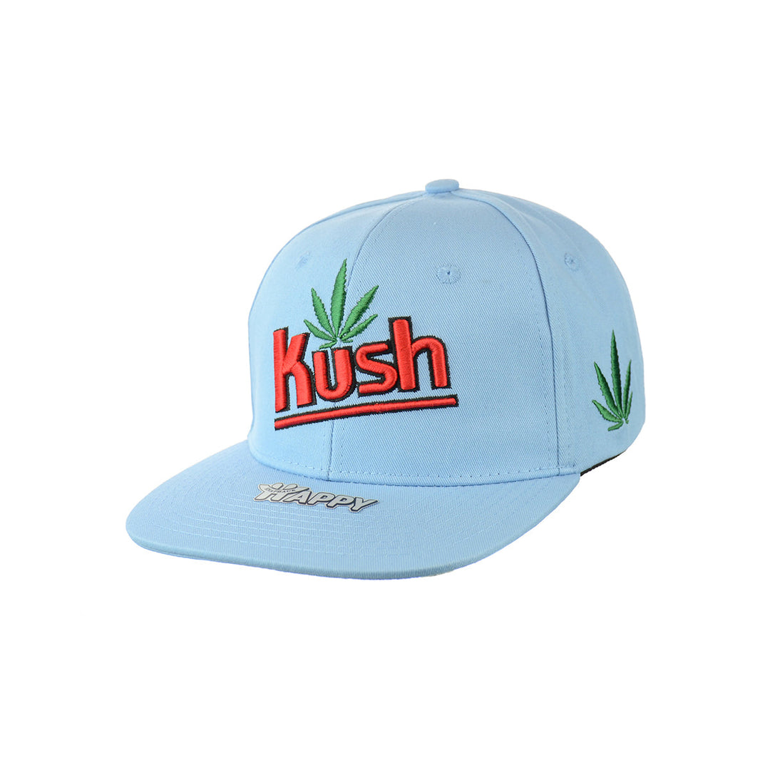 Embroidered Leaf Cotton Snapback Hat