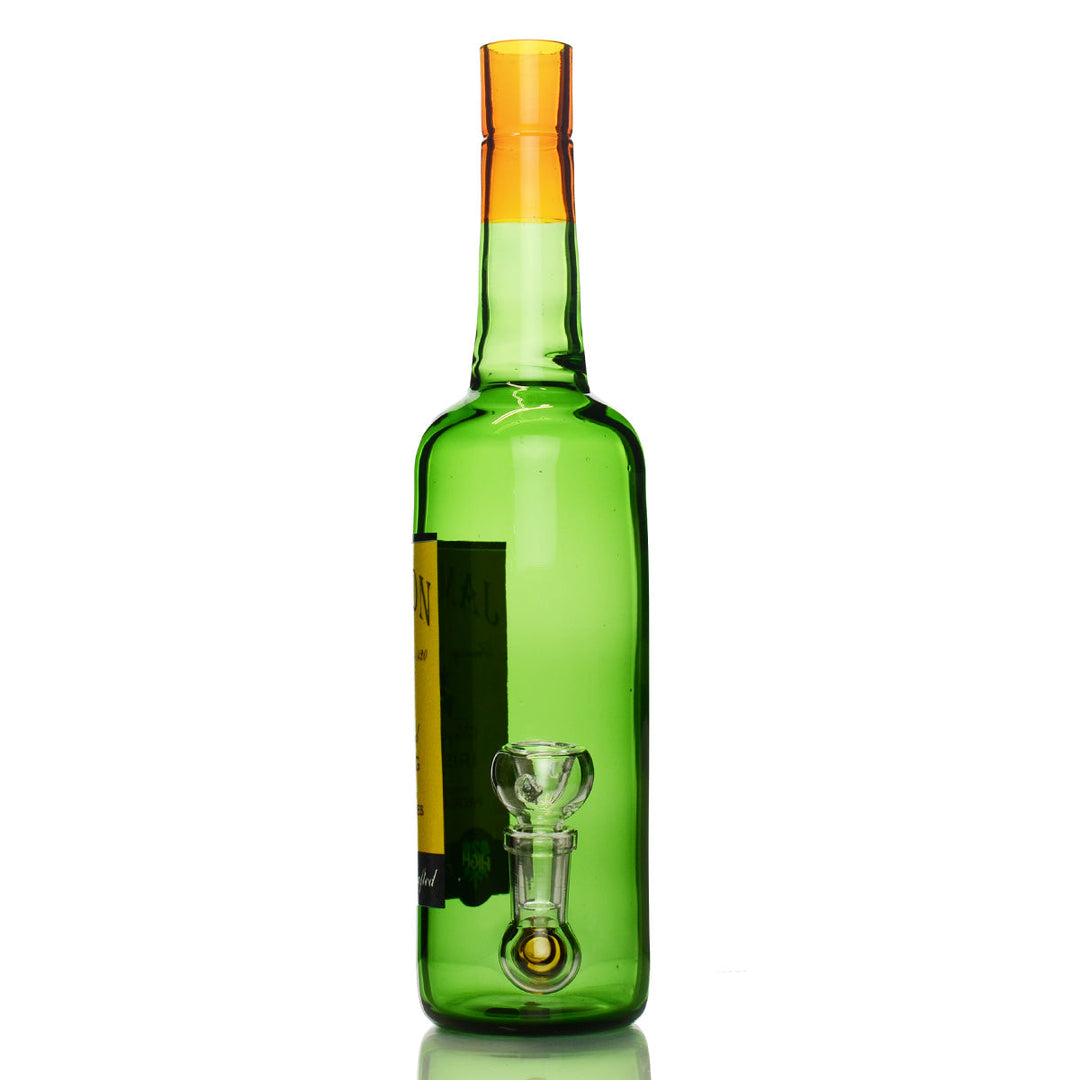 12in Liquor Bottle Water Pipe with 14mm Bowl