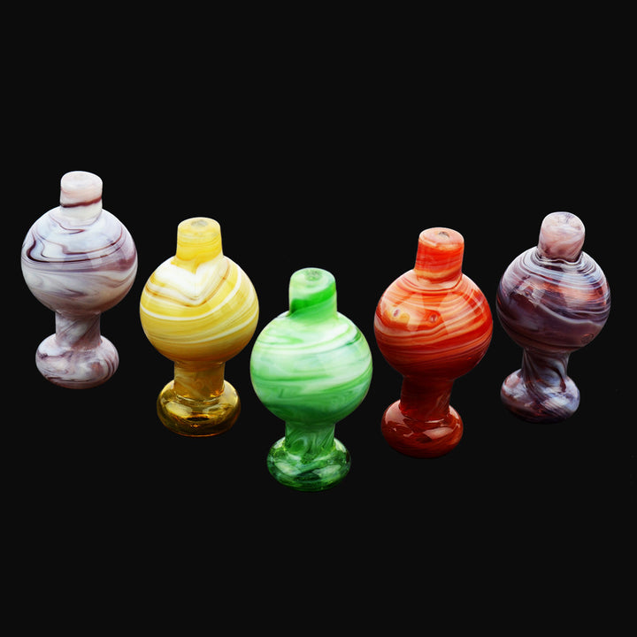 White Pastel Marble Carb Cap