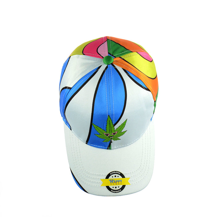 Rainbow Leaf Design Baseball Cap