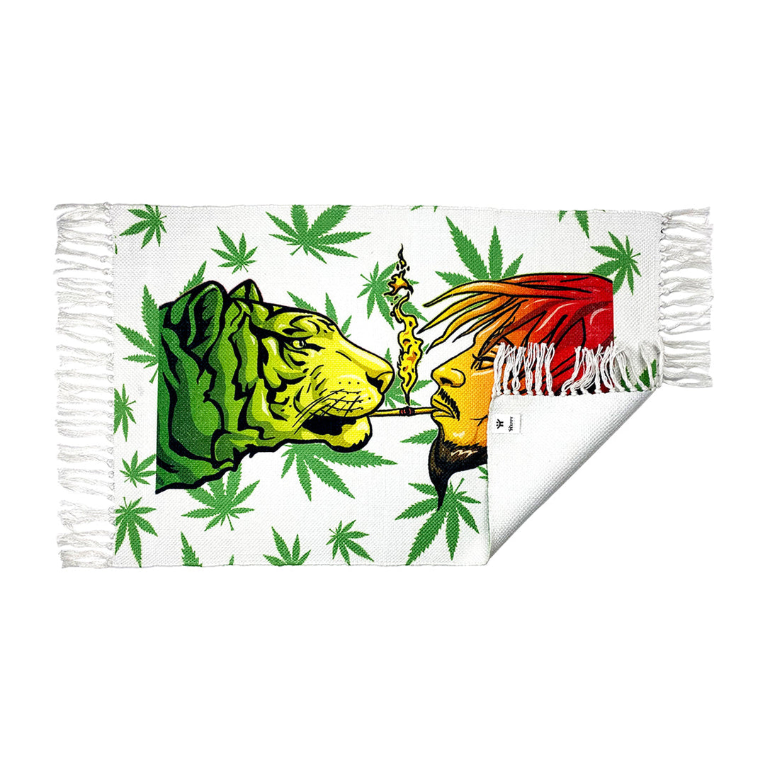 Tiger-Guy Smoking Art Design Doormat 2x3ft