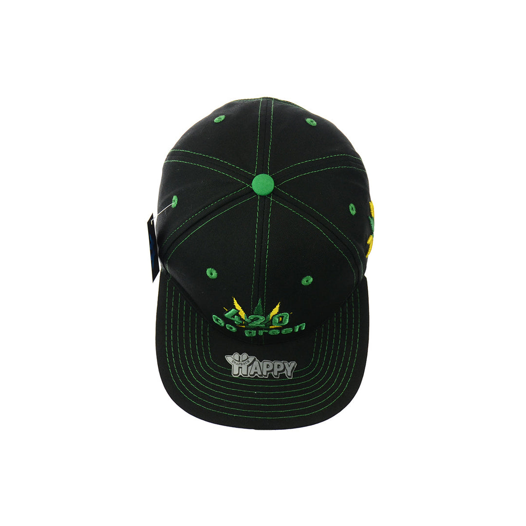 Eco Style Embroidered Cotton Snapback Hat