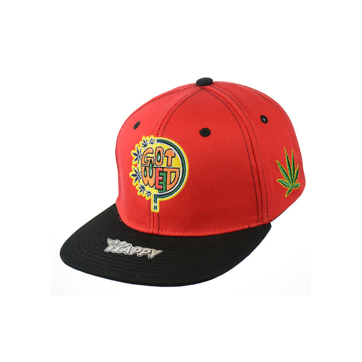 Bold Embroidered Cotton Snapback Cap