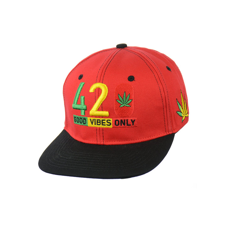 Comfort Cotton Good Vibes Embroidered Snapback