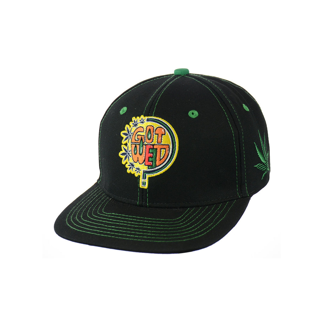 Bold Embroidered Cotton Snapback Cap