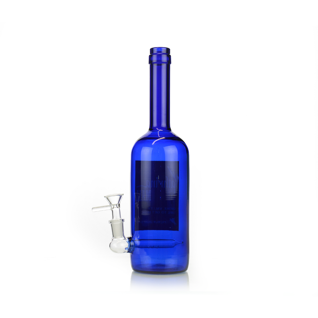 12in Wine Bottle Bong with 14mm Male Bowl