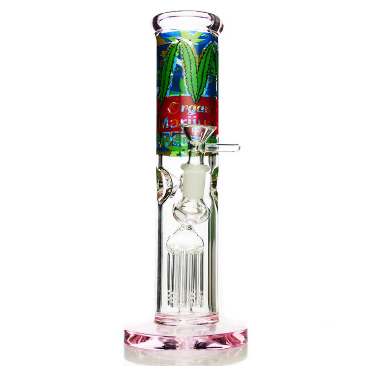 10-inch Straight Water Pipe with Tree Perc