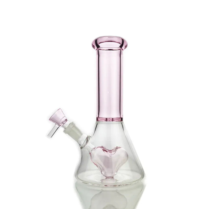 Pink Heart Beaker Shower Water Pipe Bong