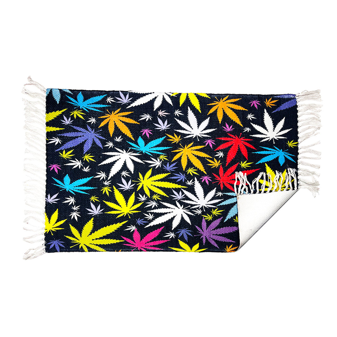 Multi-Color Leaf Pattern Doormat 2ft x 3ft