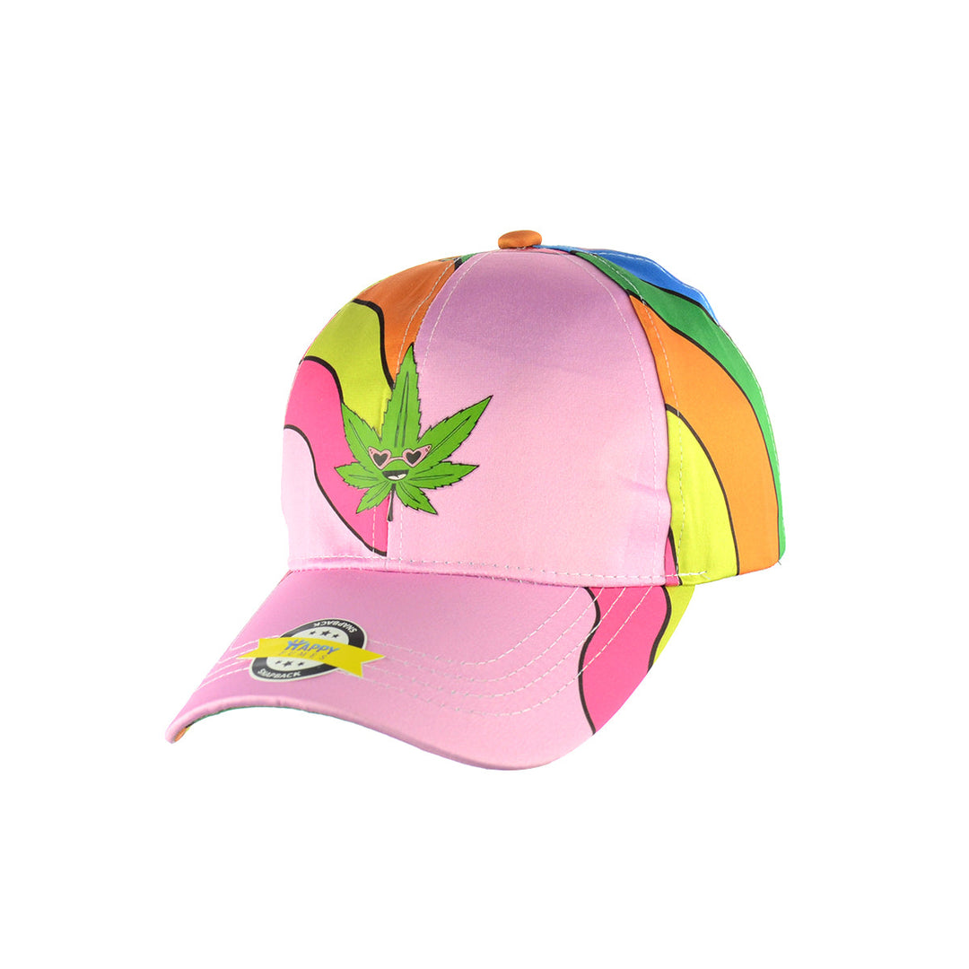 Rainbow Leaf Design Baseball Cap