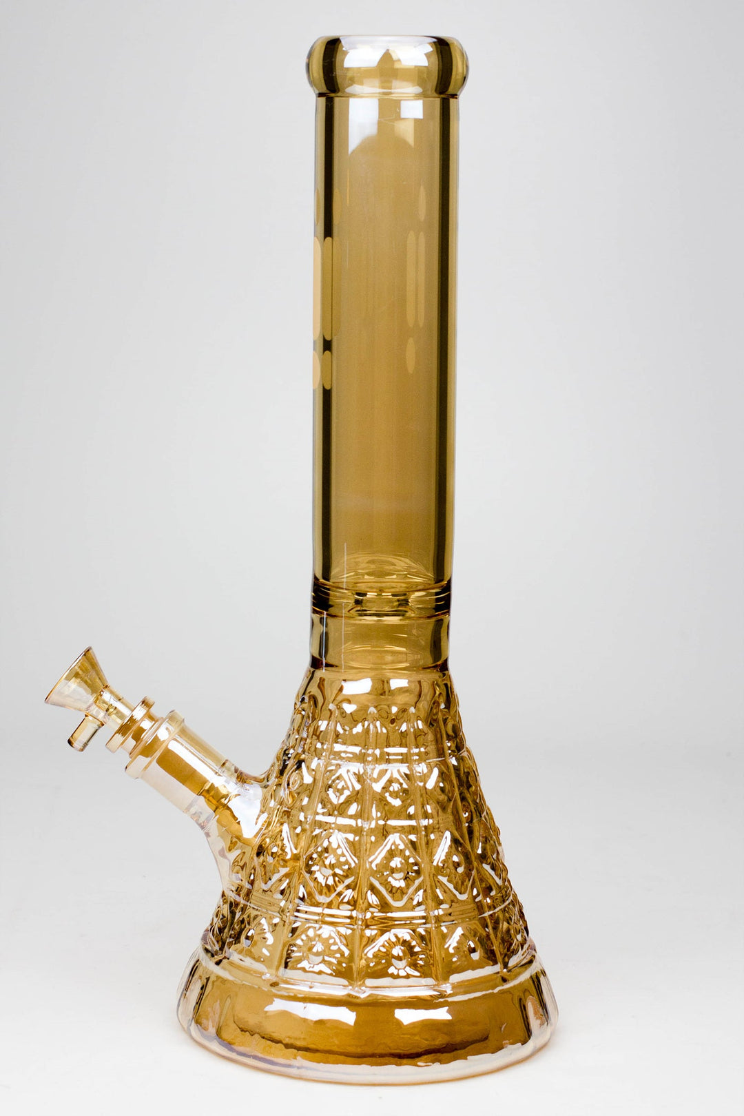 14" Infyniti embossed diamond beaker 7 mm glass water pipes_6