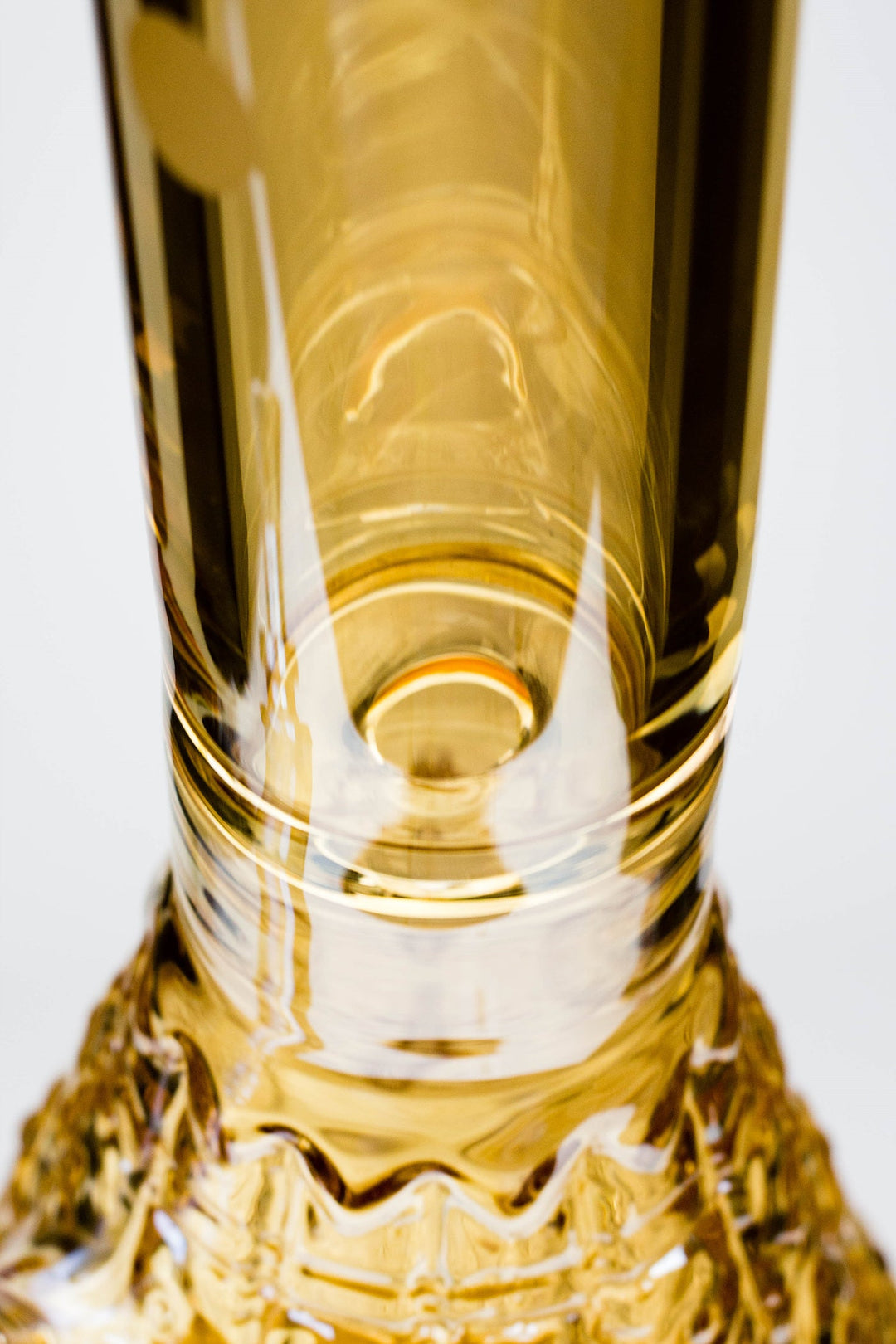 14" Infyniti embossed diamond beaker 7 mm glass water pipes_8