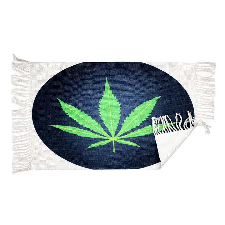 Leaf Design Doormat - Durable Pet Yarn 2x3ft