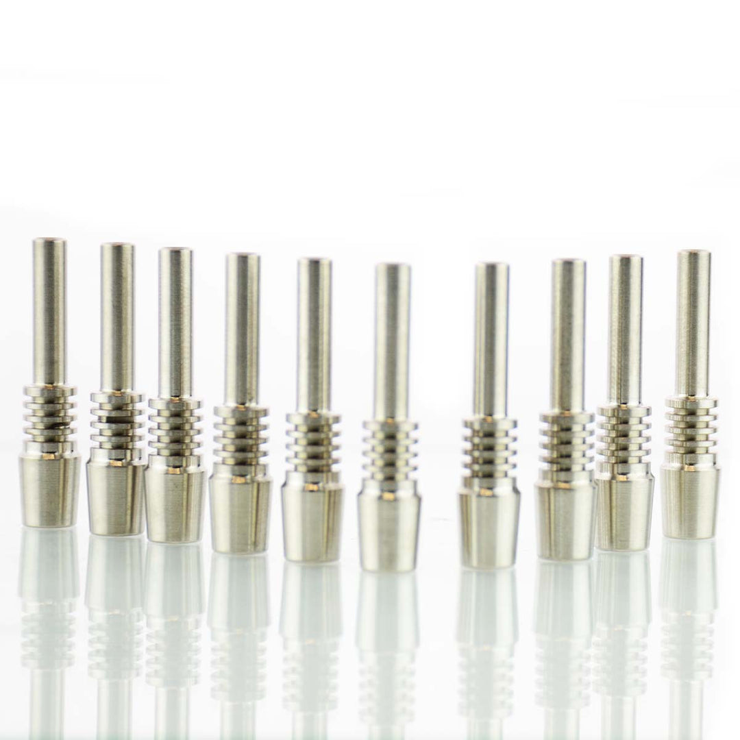 10mm Titanium Dab Straw Nails - 10 Pack