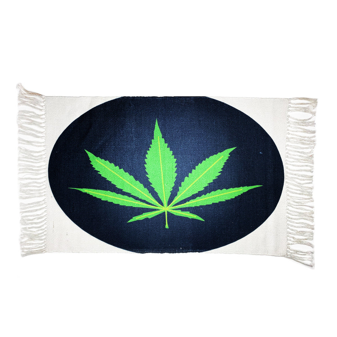 Leaf Design Doormat - Durable Pet Yarn 2x3ft