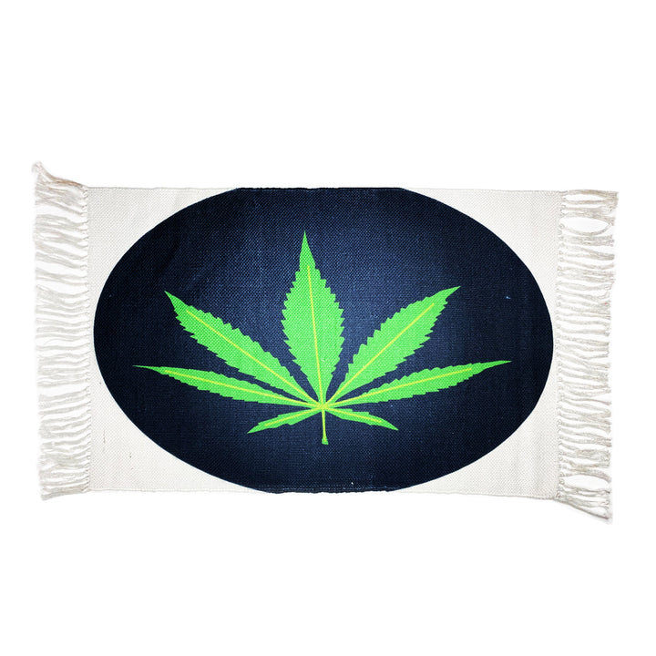 Leaf Design Doormat - Durable Pet Yarn 2x3ft