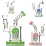 5.5" Twisted Neck Perc Water Pipe with 14mm Bowl